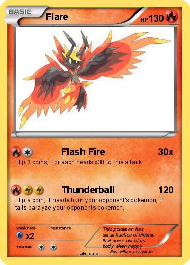 Pokémon Flare 348 348 Flash Fire My Pokemon Card