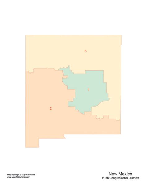 New Mexico Map With 2022 Congressional Districts