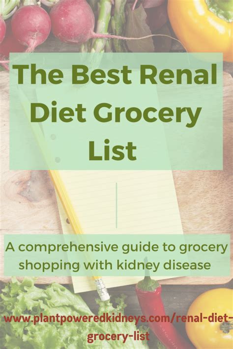 Renal Diet Grocery List A Comprehensive Guide Free Pdf Download Artofit