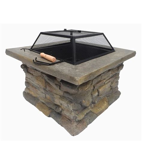 Maybe you would like to learn more about one of these? Palm Springs Outdoor/Patio Stone Coal/Wood Burner Fire Pit ...