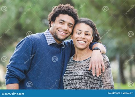 Mixed Race Couple Stock Image Image Of Romantic African 40405029