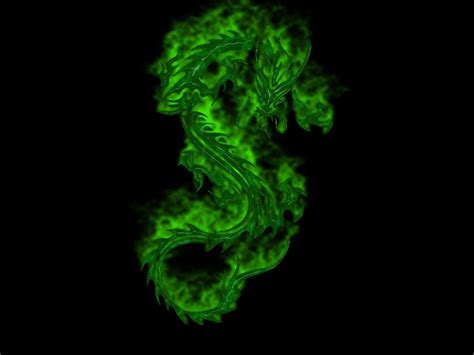Green Flame Dragon Wallpapers Wallpaper Cave