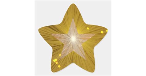 Gold Star Sticker Star Shape Zazzle