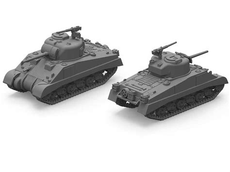 Plastic Soldier Ww2v20034 Allied M4a2 Sherman Tank Pack Of 3 172