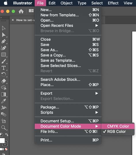How To Set Up Adobe Documents In Cmyk Or Rgb Ashworth Creative