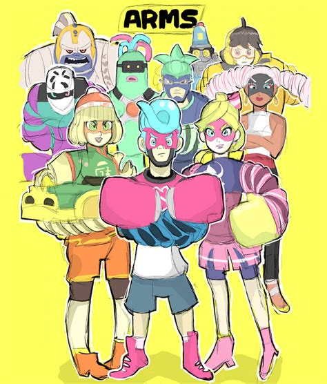 Arms Character Roster Doodle By Retro Robosan On Deviantart Chibi