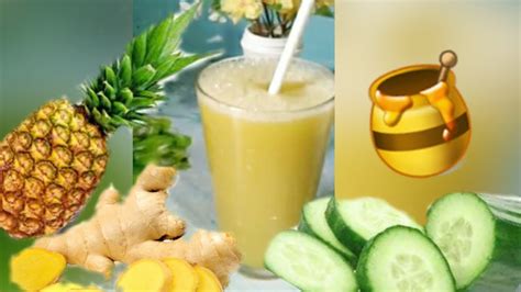 How To Make Pineapple Ginger Juice With Cucumberdetoxshantell Tt