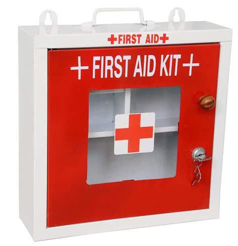 Lepose Wall Mountable Metal First Aid Boxemergency Medical Kitfirst
