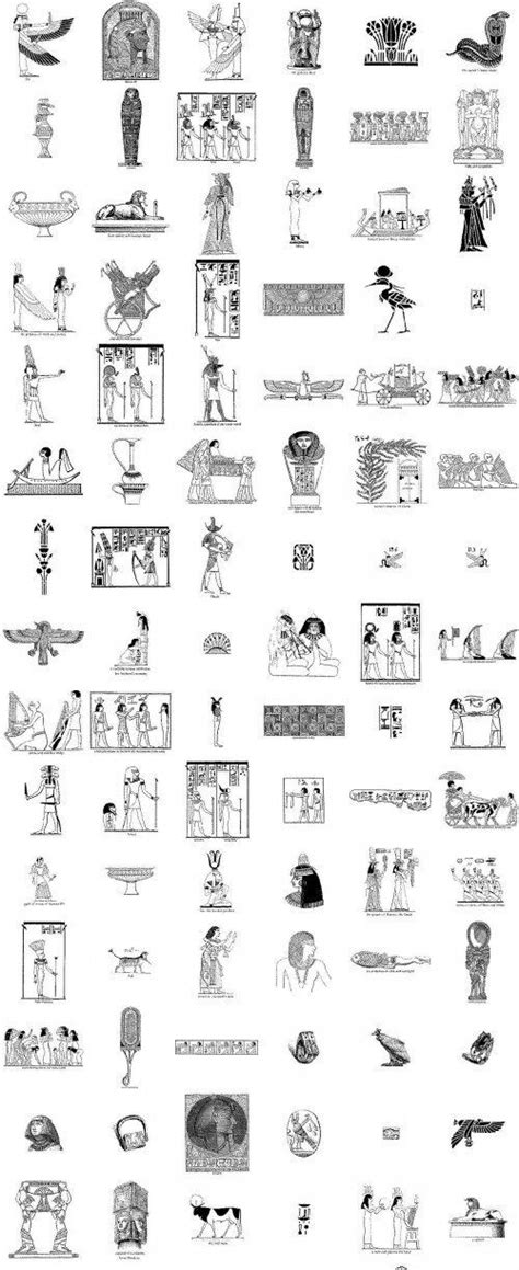 Ancient Egyptian Designs And Motifs In Eps Format Egypt Tattoo Ancient Egyptian Hieroglyphics