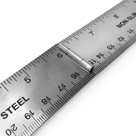 Helix 12 30cm Metal Folding Ruler With Non Slip Cork Back Stainless