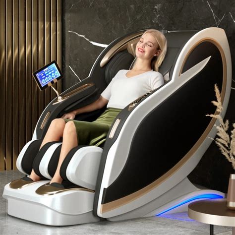 4d luxury sl track recliner zero gravity deluxe rocking massage chair full body airbags electric