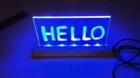 How To Make Acrylic Led Sign Board Youtube