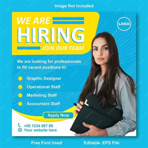 Premium Vector Job Vacancy We Are Hiring Recruitment Banner Poster