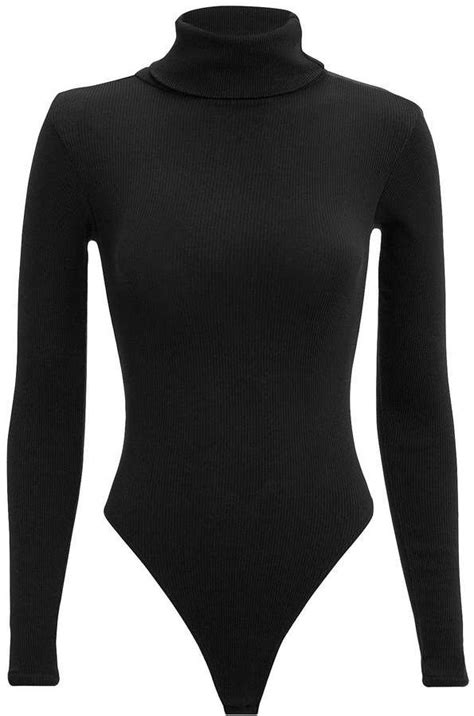 Re Done Rib Knit Cotton Turtleneck Bodysuit Turtleneck Bodysuit Bodysuit Ribbed Turtleneck