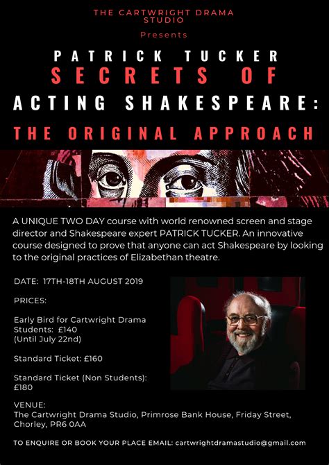 Secrets Of Acting Shakespeare Cartwright Drama Studio