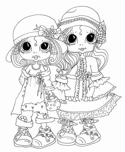 Besties Stamps Coloring Pages Digital Digi Colouring