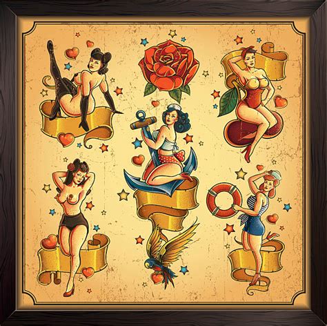Pin Up Girl Clip Art Vector Images And Illustrations Istock