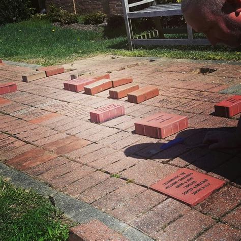 The Memorial Bricks Found Their Permanent Homes Today In Our Courtyard