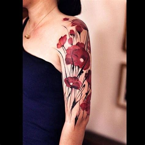 85 Beautiful Poppy Tattoos Ideas With Images Shoulder Tattoos For