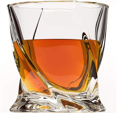Amazon Com Whiskey Glass Set Of Premium Crystal Clear Glasses