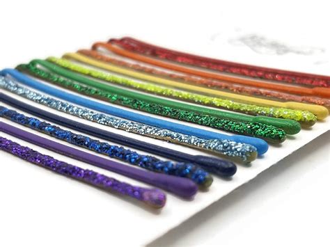 Rainbow Colored Bobby Pins Roygbiv Bobby Pins Handmade