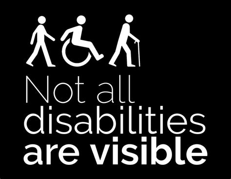 Not All Disabilities Are Visible A3 Poster Ellen From Now On