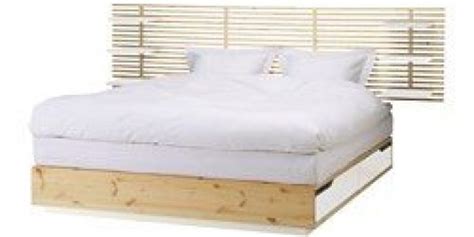 Mandal Bed Frame With Headboard Birch White Ikea United Kingdom