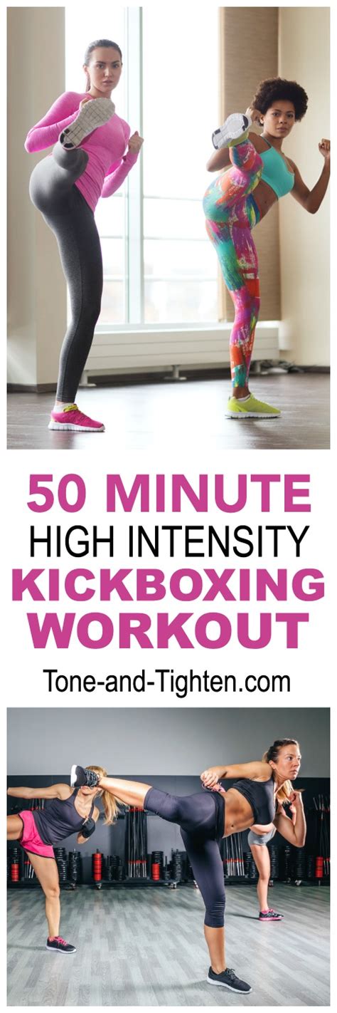50 Minute Turbo Kickboxing Workout Tone And Tighten