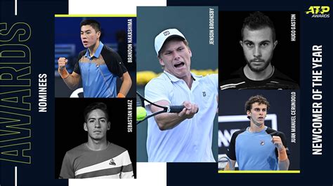 Atp Awards 2021 Newcomer Of The Year Nominees Atp Tour Tennis