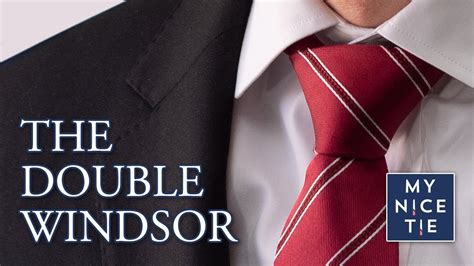 The windsor knot is a symmetrical, balanced, and large knot which compliments a wide collar. How to Tie a Tie: Double Windsor Knot (slow=beginner, mirrored) The Only Knot You Need to Know ...