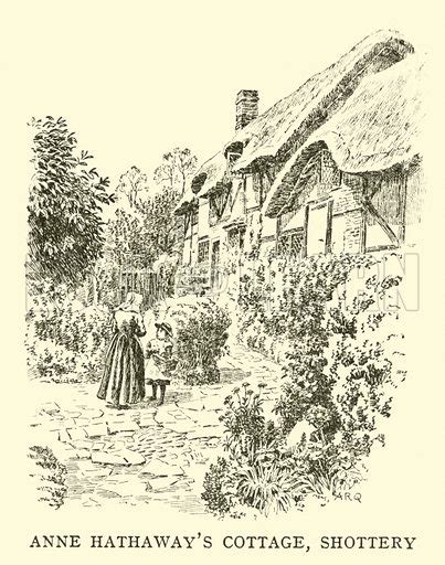 Anne Hathaways Cottage Shottery Stock Image Look And Learn