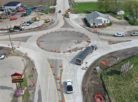 Photos Idot Temporarily Opens The Utica Roundabout Shaw Local