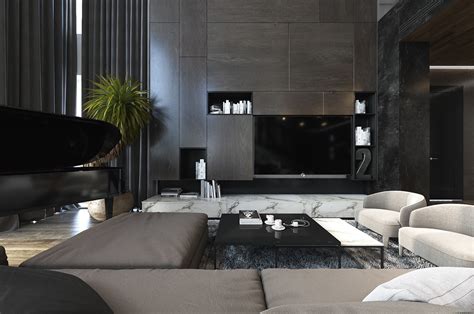 8 Living Room Interior Designs And Layout With Dramatic Dark Shades