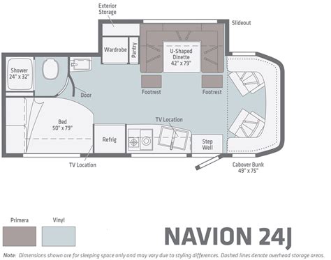 Winnebago Itasca Navion Floorplans And Specifications Details Of The