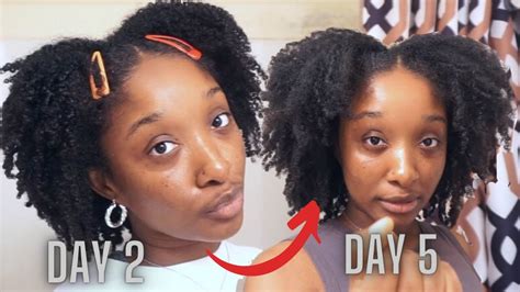 a very realistic week in my wash n go type 4 hair brittany edeh youtube