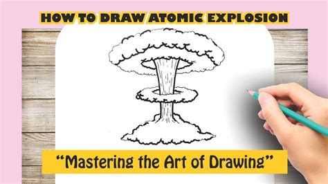 How To Draw Atomic Explosion Youtube