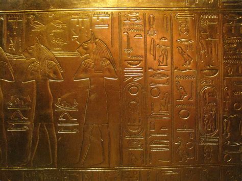 Hieroglyphic Egyptian God Figures Free Stock Photo Public Domain Pictures