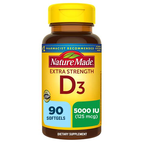 Nature Made Ultra Strength Vitamin D3 Liquid Softgels 5000 Iu Pick Up