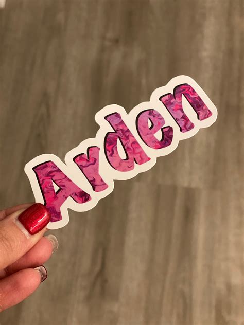 Personalized Name Stickers For Kids Custom Name Stickers Etsy