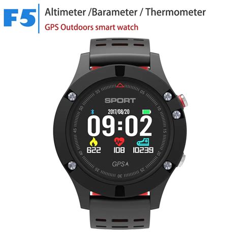 F5 Gps Smart Watch With Altimeter Barometer Thermometer Outdoor Sports