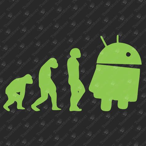 Android Evolution Svg Cut File Teedesignery