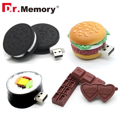 Funny Usb Flash Drives 16gb Chocolate Cookies Cute Pendrive 64gb 8gb
