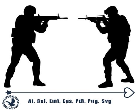 Soldier Svg Soldiers Silhouettes Svg Army Silhouettes Soldiers Etsy