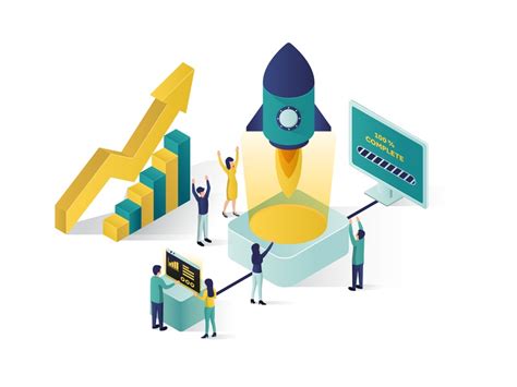 Vector Isometric Of Growing Business By Rizal On Dribbble