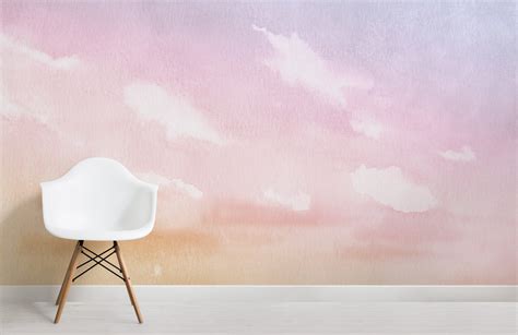 Cirrus Sunset Is Our Watercolor Cloud And Sky Scene Hand Painted In