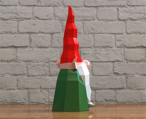 Papercraft Gnome Gnome Papercraft Elf Papercraft Christmas Etsy In