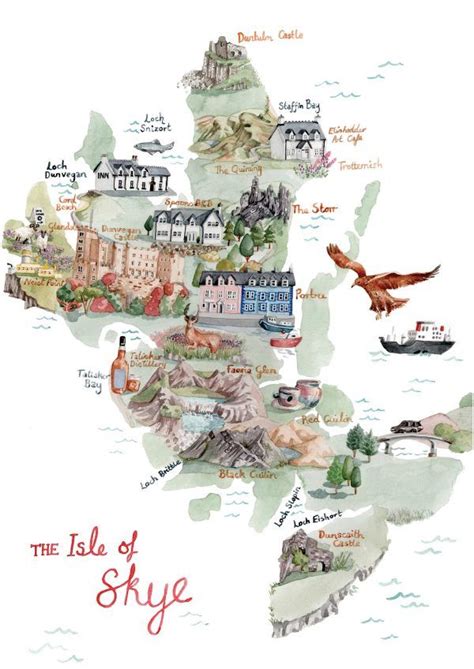 The Isle Of Skye An Illustrated Map Hire An Illustrator In 2023