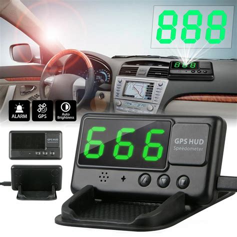 Universal Head Up Display Digital Gps Car Hud Overspeed Alarm
