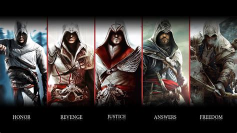 Assassins Creed Ezio Connor Altair Ubisoft Animus Assassin