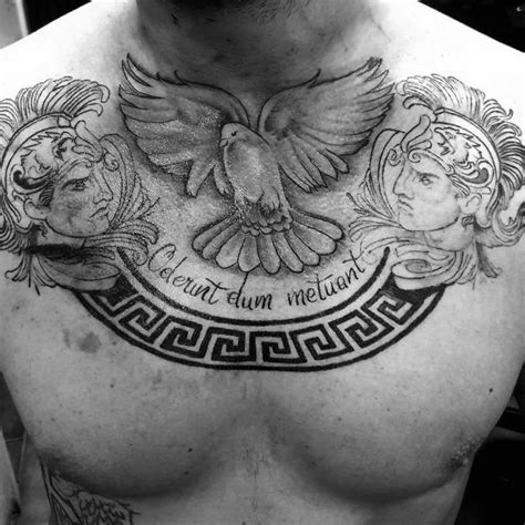 Greek Tattoo 21 E1485766917884 650x650 Chest Tattoo Wings Chest Piece Tattoos Chest Tattoo